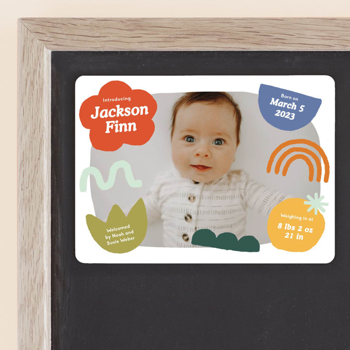 "colorful shapes" - Birth Announcements in Fruitcake by Kercia Jane - Front
