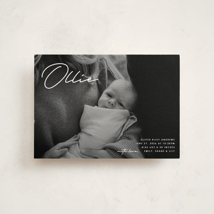 "That's My Name" - Birth Announcements in Cloud by Brandy Folse - Front