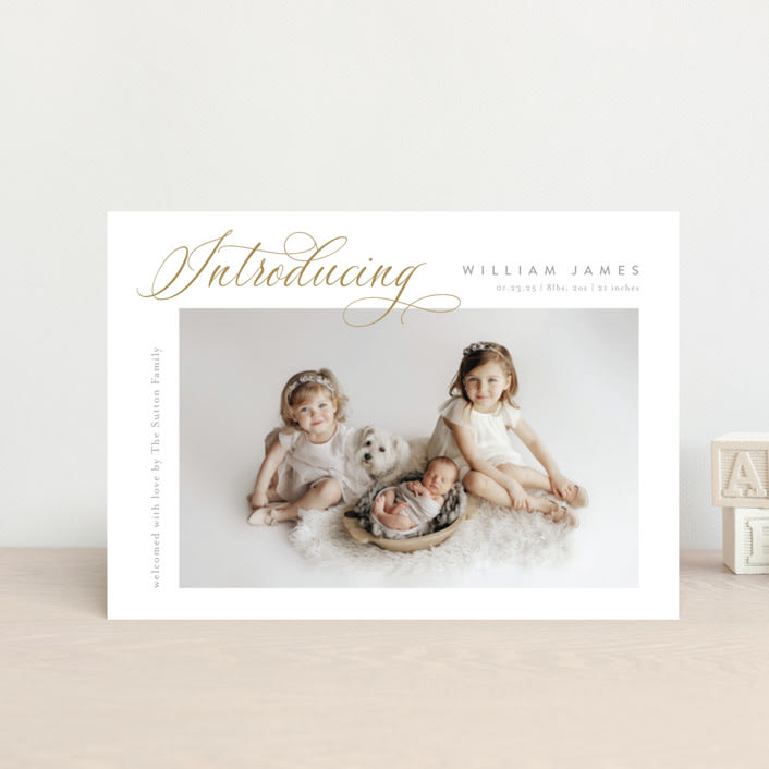 "Inspired Introduction" - Birth Announcements in Wheat by Carolyn MacLaren - Front