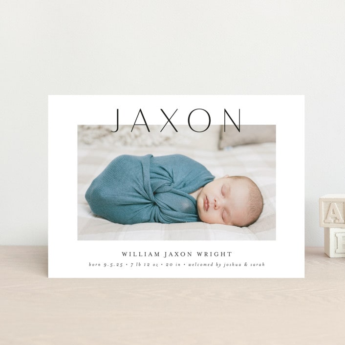 "Lift" - Birth Announcements in Ash by Lehan Veenker - Front