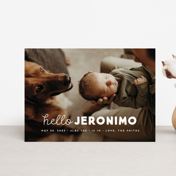 "meet me" - Birth Announcements in Cloud by Snow and Ivy - Front
