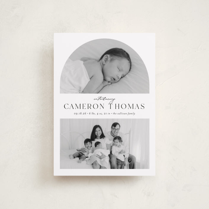 "Simply Introducing" - Birth Announcements in Sugar by Ashley Iwafuchi - Front