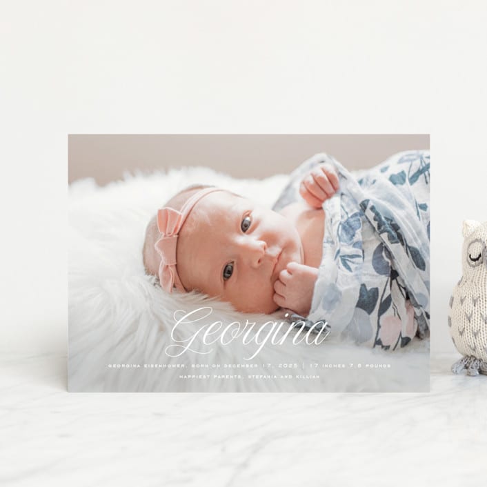 "cupcake" - Birth Announcements in Marshmallow by chocomocacino - Front
