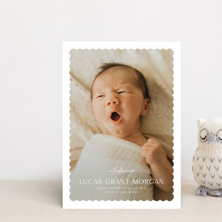 "First Glimpse" - Birth Announcements in Icing by Yaling Hou Suzuki - Front