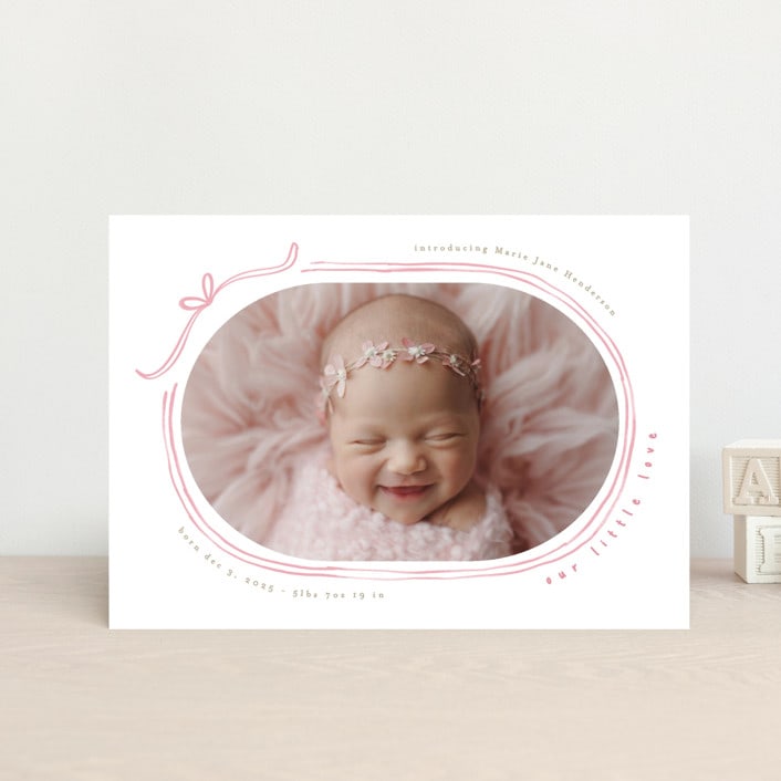 "Bundle of Joy" - Birth Announcements in Gumdrop by Creo Study - Front