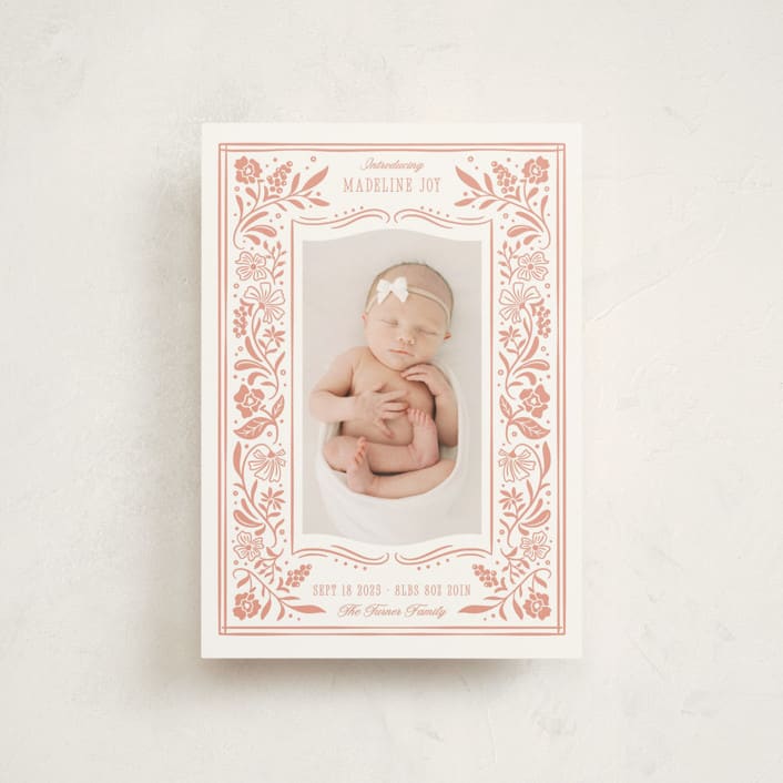 "Storybook" - Birth Announcements in Sweet by Erin German - Front