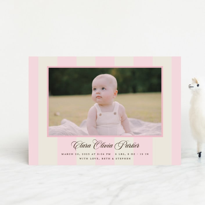 "Gelato" - Birth Announcements in Fragola by Megan Davis - Front