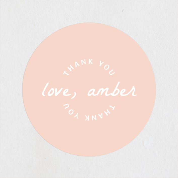 "Beach Bachelorette" - Wedding Favor Stickers in Seafoam by Erin Kessler - Front