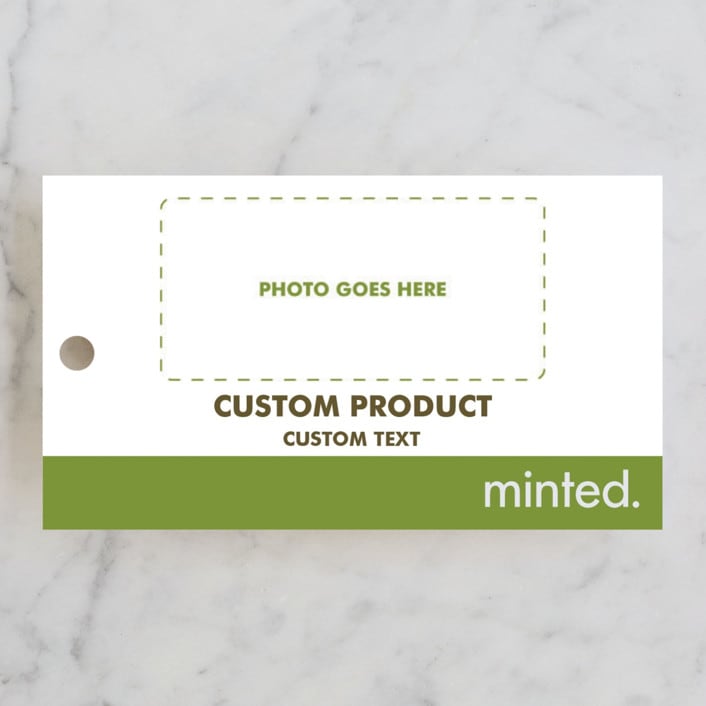 "Landscape" - Wedding Favor Tags in Charcoal by Minted - Front