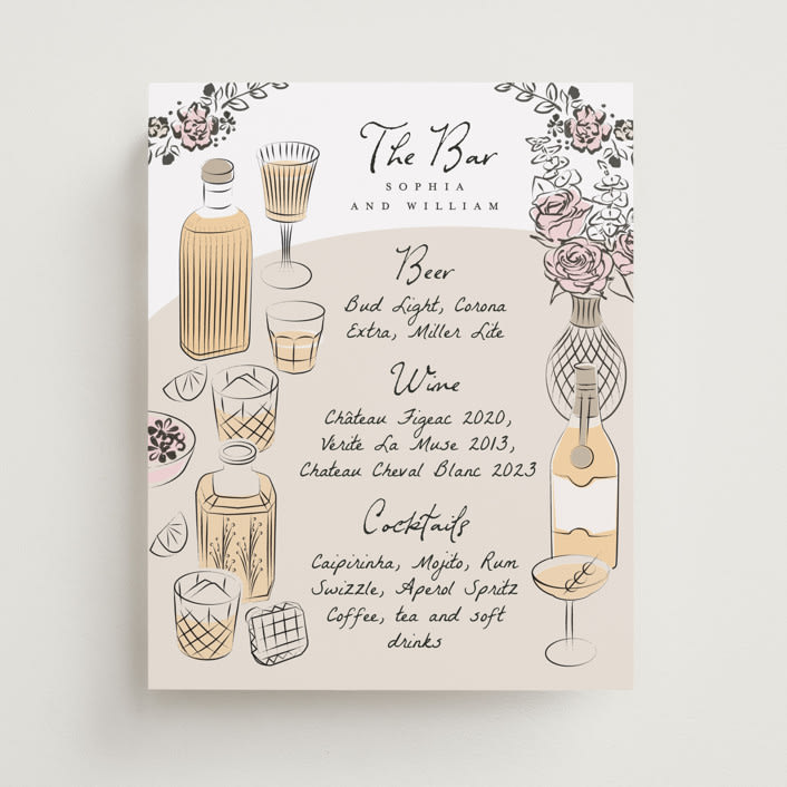 "Gathering Joy" - Bar Signs in Champagne by Ana de Sousa - Front