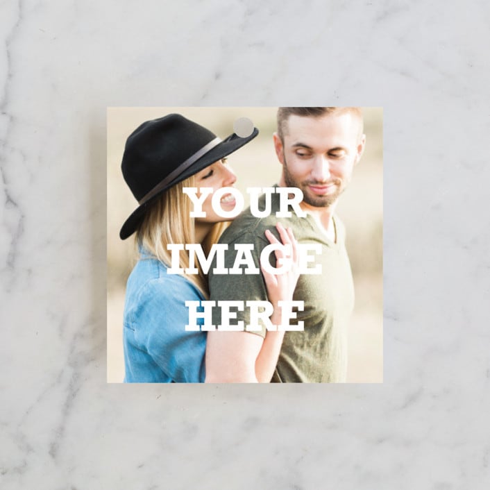 "The Big Picture" - Bridal Shower Favor Tags in Ivory by Minted - Front