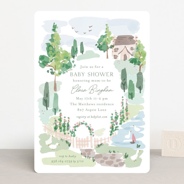 "sweet countryside" - Baby Shower Invitations in Meadow by Rebecca Durflinger - Front