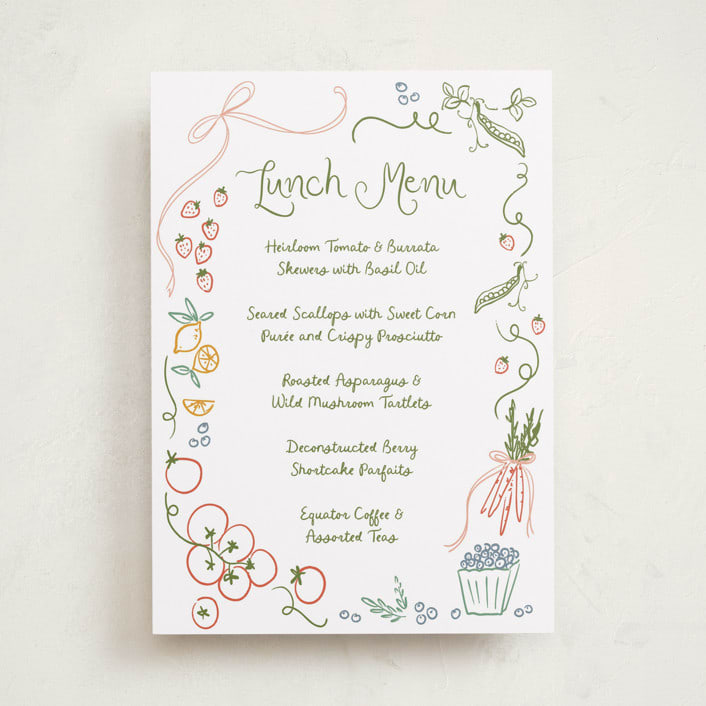 "Locally Grown Sketch" - Baby Shower Bar Signs in Meadow by Jenna Holcomb - Front