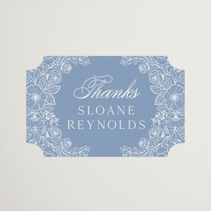 "Wild Roses" - Bridal Shower Favor Stickers in Nova by Kristen Smith - Front