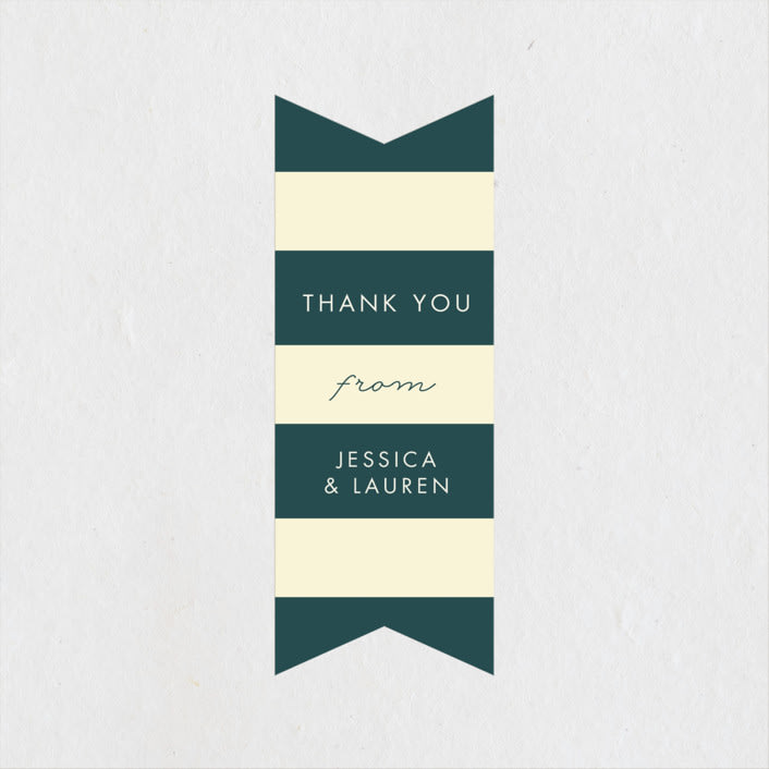 "Sweet Citrus" - Bridal Shower Favor Stickers in Navy by Heather Cairl - Front