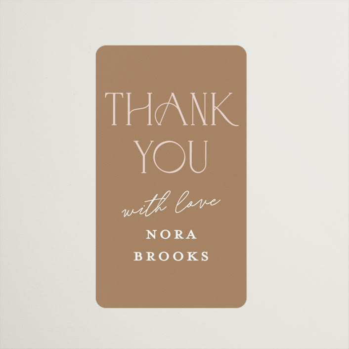 "Pretty in Pink" - Bridal Shower Favor Stickers in Wildflower by Pixel and Hank - Front
