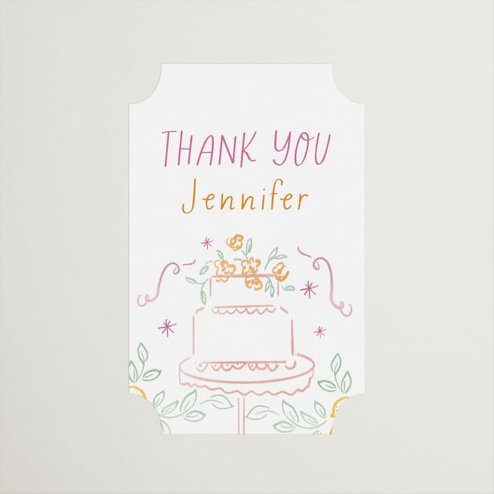 "A Brunch" - Bridal Shower Favor Stickers in Margarita by Petra Kern - Front