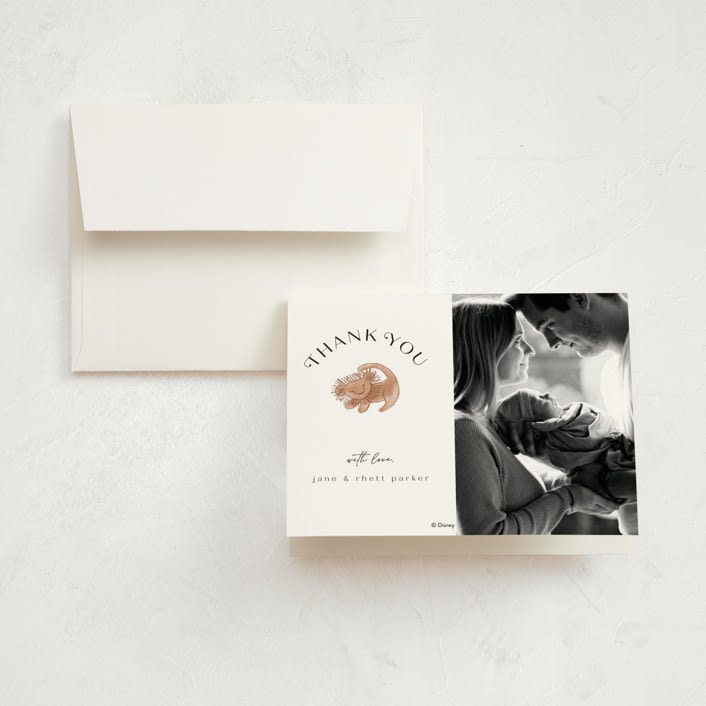 "Disney The Little Lion King" - Birth Announcement Thank You Cards in Desert by Maja Cunningham - Front