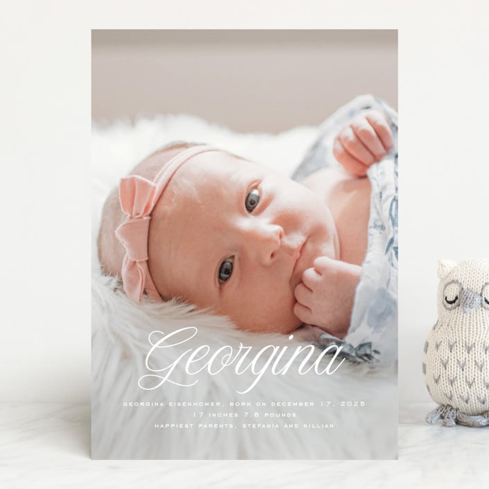"cupcake" - Birth Announcements in Marshmallow by chocomocacino - Front