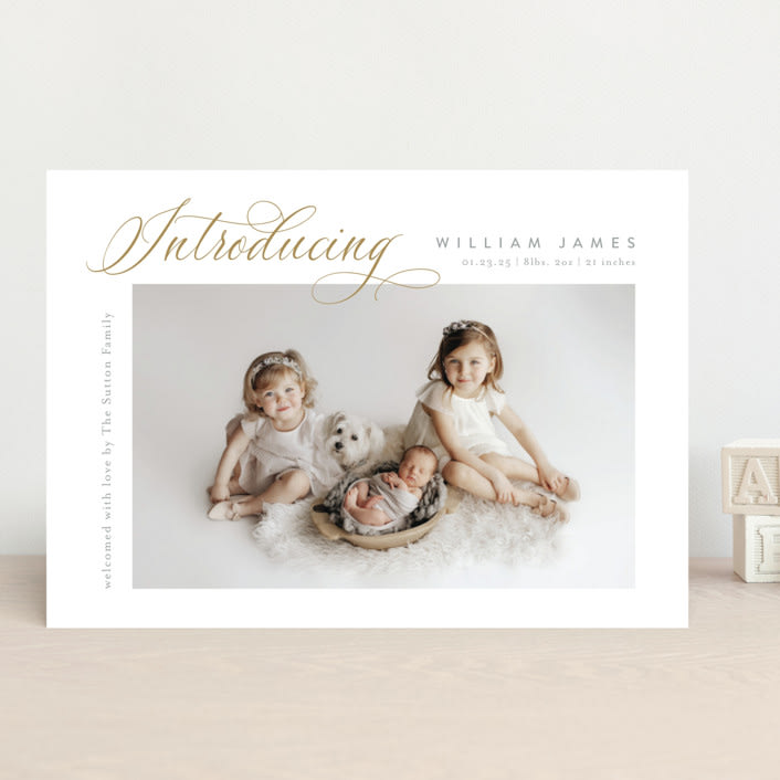 "Inspired Introduction" - Birth Announcements in Wheat by Carolyn MacLaren - Front