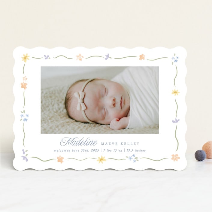 "Petite Garden" - Birth Announcements in Bouquet by Robert and Stella - Front