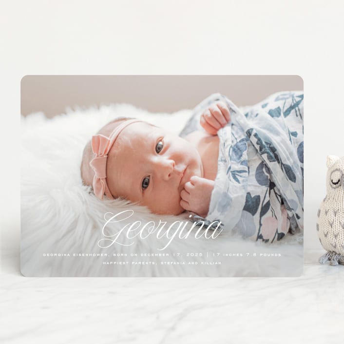 "cupcake" - Birth Announcements in Marshmallow by chocomocacino - Front