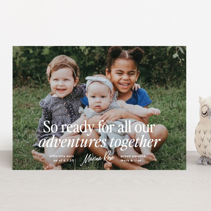 "Together" - Birth Announcements in Cloud by Erin L. Wilson - Front