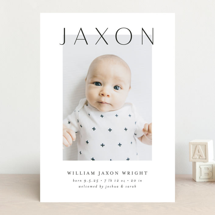 "Lift" - Birth Announcements in Ash by Lehan Veenker - Front
