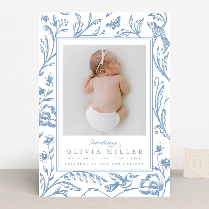 "Dreamy Garden" - Birth Announcements in Cloud by Teju Reval - Front