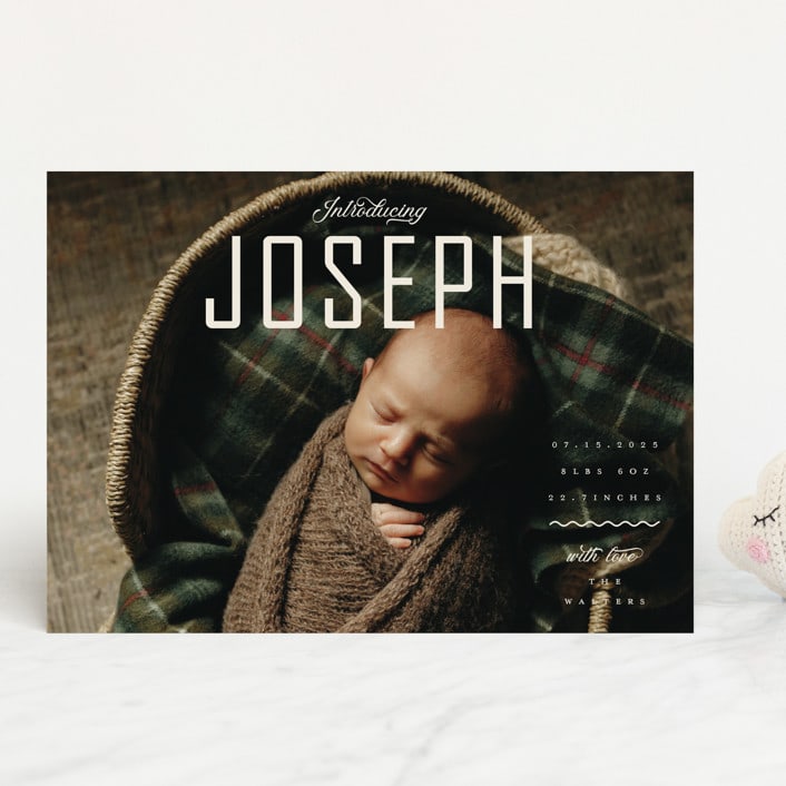 "cover" - Birth Announcements in Cream by Vivian Yiwing - Front