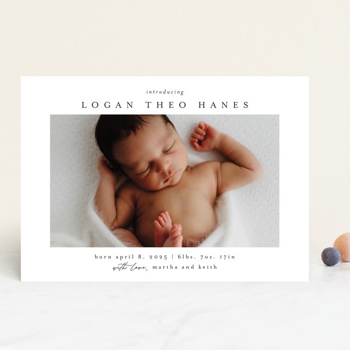 "Frame of Happiness" - Birth Announcements in Sugar by Chris Griffith - Front