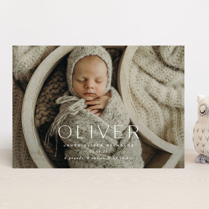 "moondance" - Birth Announcements in Dew by Sara Hicks Malone - Front