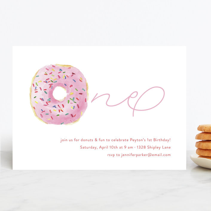 "Sprinkle Me One" - Children's Birthday Party Invitations in Candy by Lagniappe Paper - Front