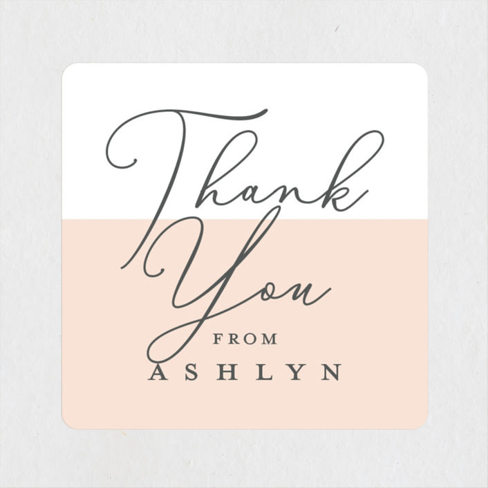 "Modern girl" - Children's Birthday Party Stickers in Blush by Stacey Meacham - Front
