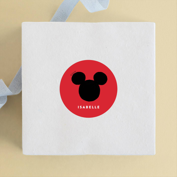 "A Disney Mickey Party" - Children's Birthday Party Stickers in Traditional by Pixel and Hank - Front