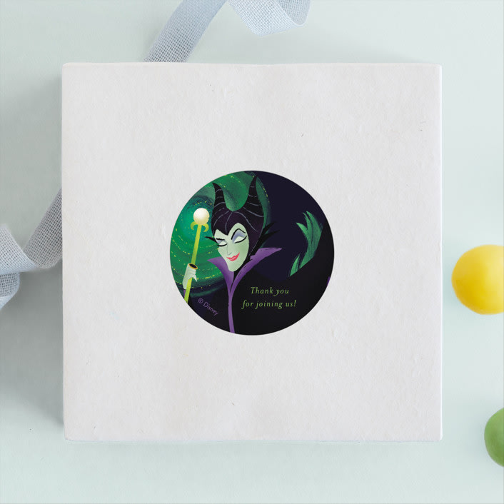 "Magnificent Maleficent" - Children's Birthday Party Stickers in Forbidden Mountain by Jackie Crawford - Front
