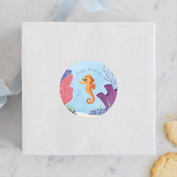 "Disney and Pixar's Finding Nemo Friends" - Children's Birthday Party Stickers in Sea by Sabrin Deirani - Front
