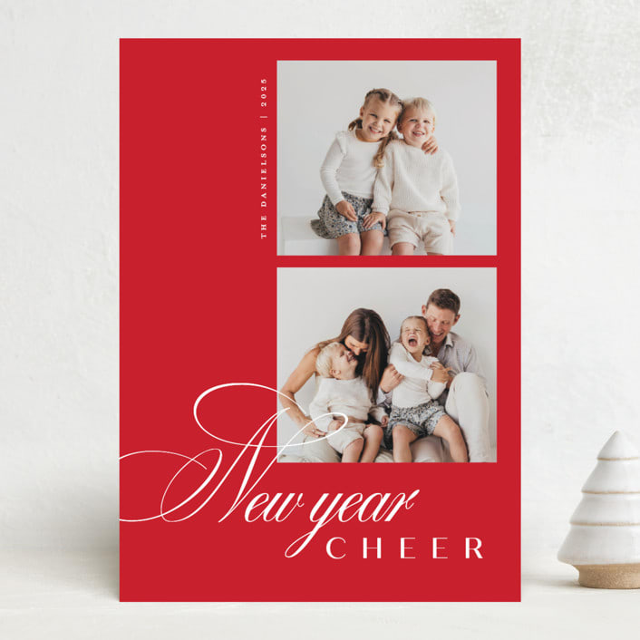 "6A" - Holiday Cards in Cardinal by Melanie Kosuge - Front
