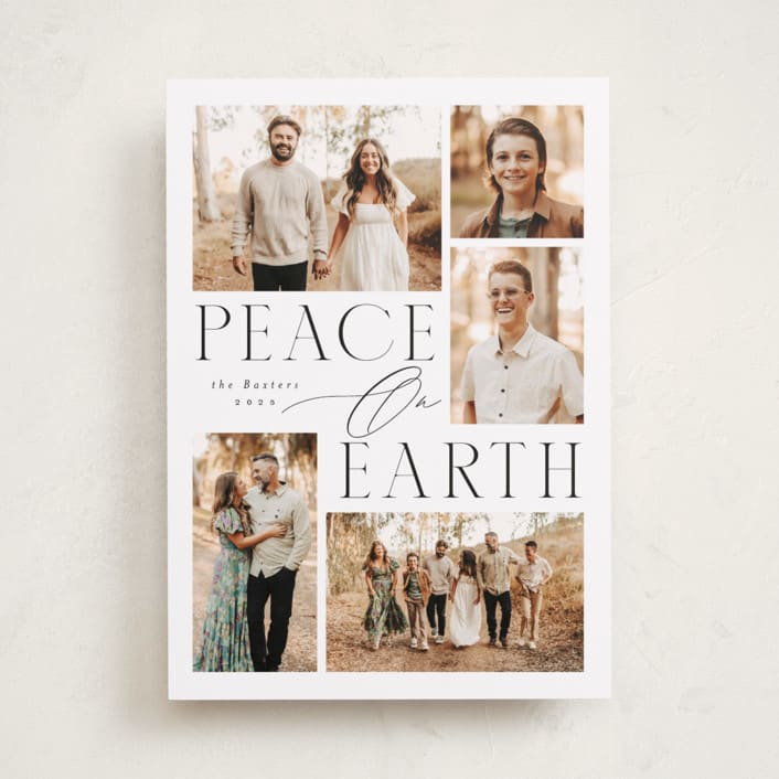 "Compose" - Holiday Cards in Starlight by Everett Paper Goods - Front
