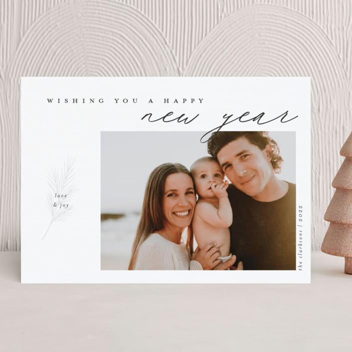 "Blessed Peacemakers" - Holiday Cards in Coal by Pk Designs - Front