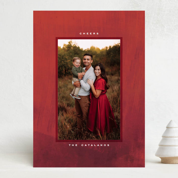 "brushed texture" - Holiday Cards in Manzanita by Kamala Nahas - Front
