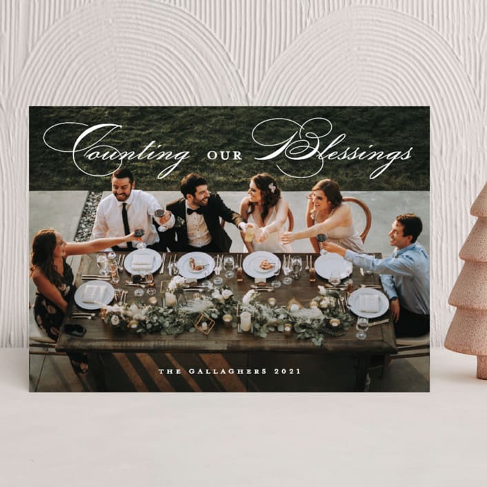 "Together this Christmas" - Holiday Cards in Pearl by Maja Cunningham - Front