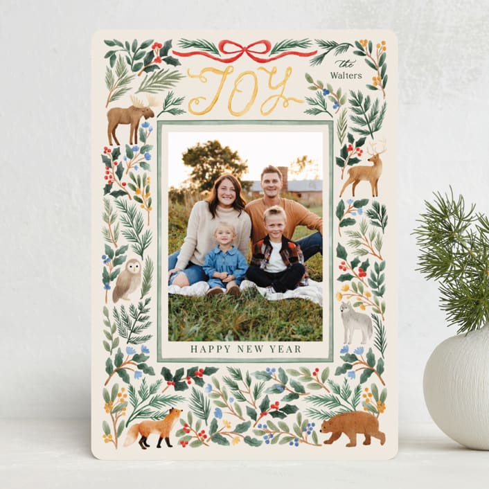 "wild forest" - Holiday Cards in Pine by Elly - Front