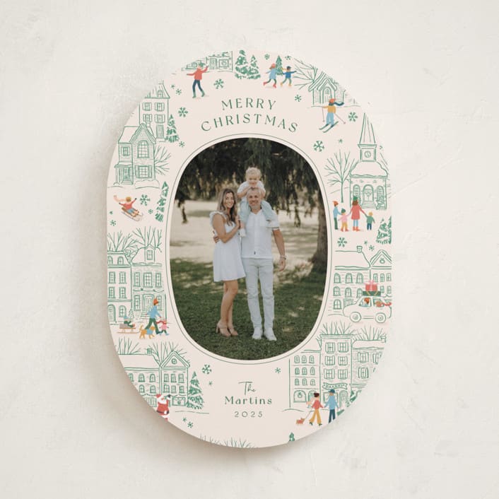 "Homeward bound" - Holiday Cards in Pine by Jennifer Wick - Front