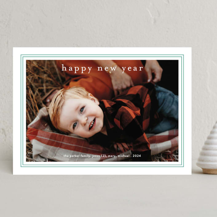 "Simple Things" - Holiday Cards in Pine by Liz Conley - Front