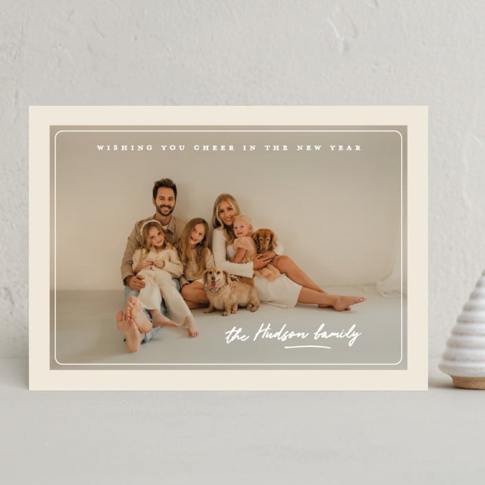 "cover" - Holiday Cards in Vanilla by Creo Study - Front