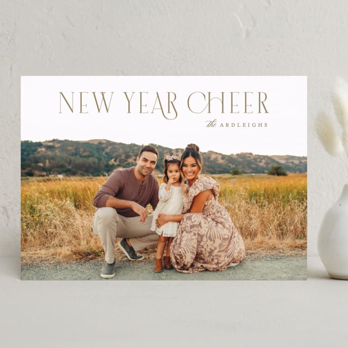"Monterey" - Holiday Cards in Nutmeg by Kristie Kern - Front