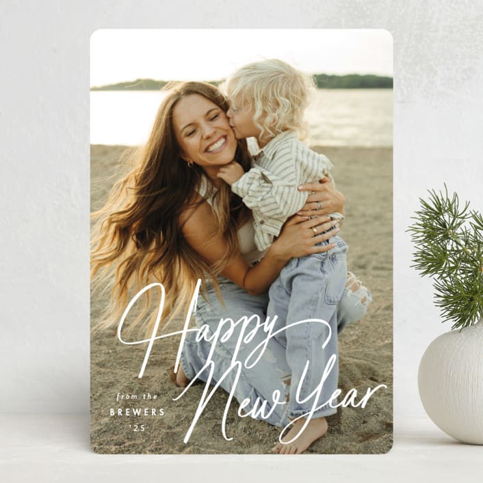 "Bright Day" - Holiday Cards in Snow by Amy Kross - Front