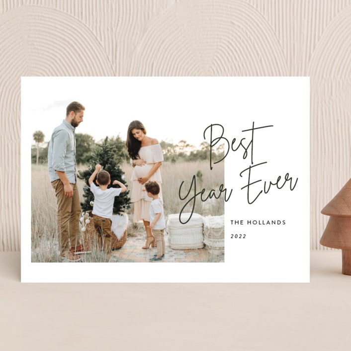"Christmas Edge" - Holiday Cards in Fir by Pk Designs - Front