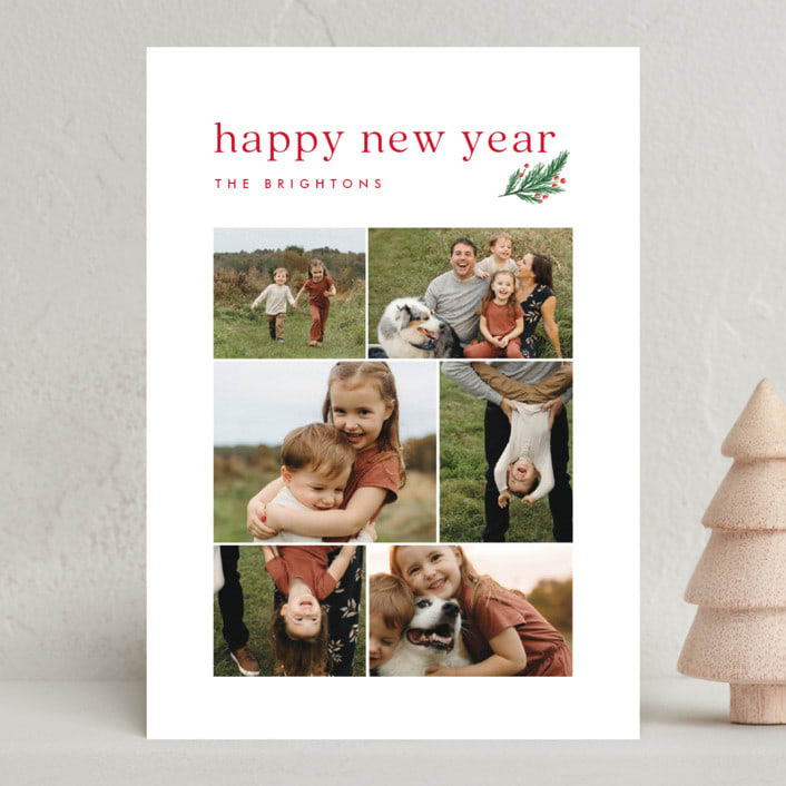 "Everyday joys" - Holiday Cards in Snow by Amy Kross - Front
